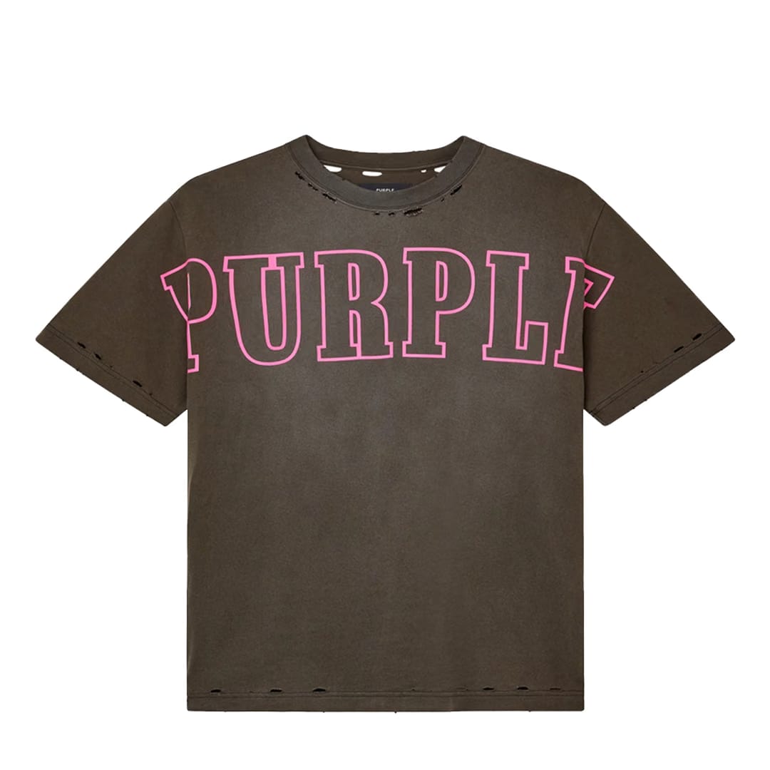 Purple Brand HEAVYWEIGHT SHORT SLEEVE JERSEY BROWN
