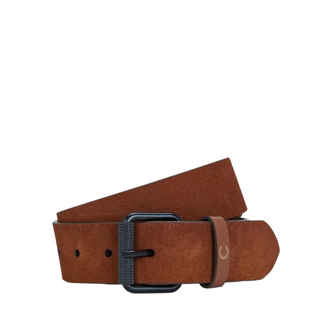 Fred Perry SUEDE BELT BLACK