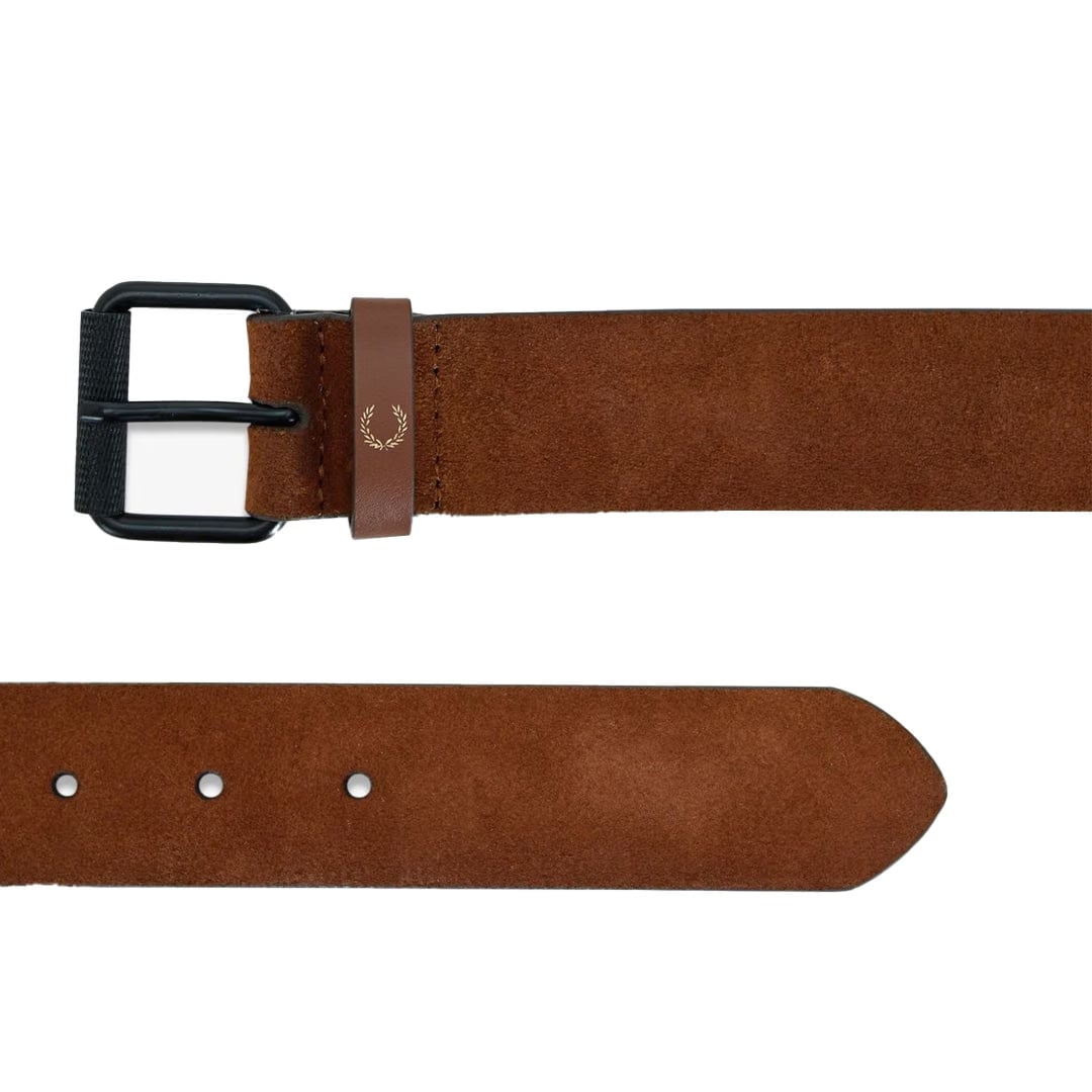 Fred Perry SUEDE BELT BLACK