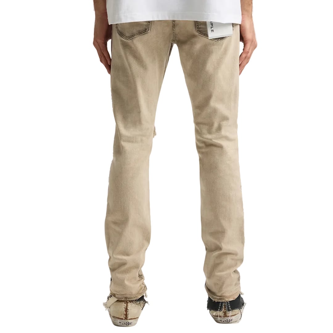 Purple Brand P001 SKINNY COATED SEAM JEANS TAN