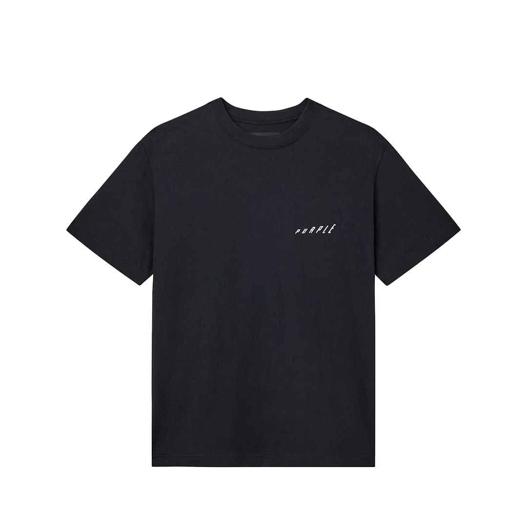 Purple Brand ASCENDING WORDMARK TEE BLACK