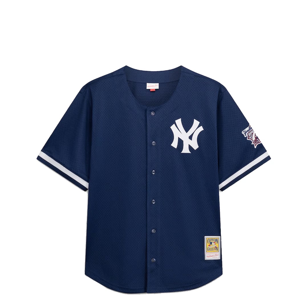 Mitchell & Ness NEW YORK YANKEES DEREK JETER BUTTON UP JERSEY NAVY