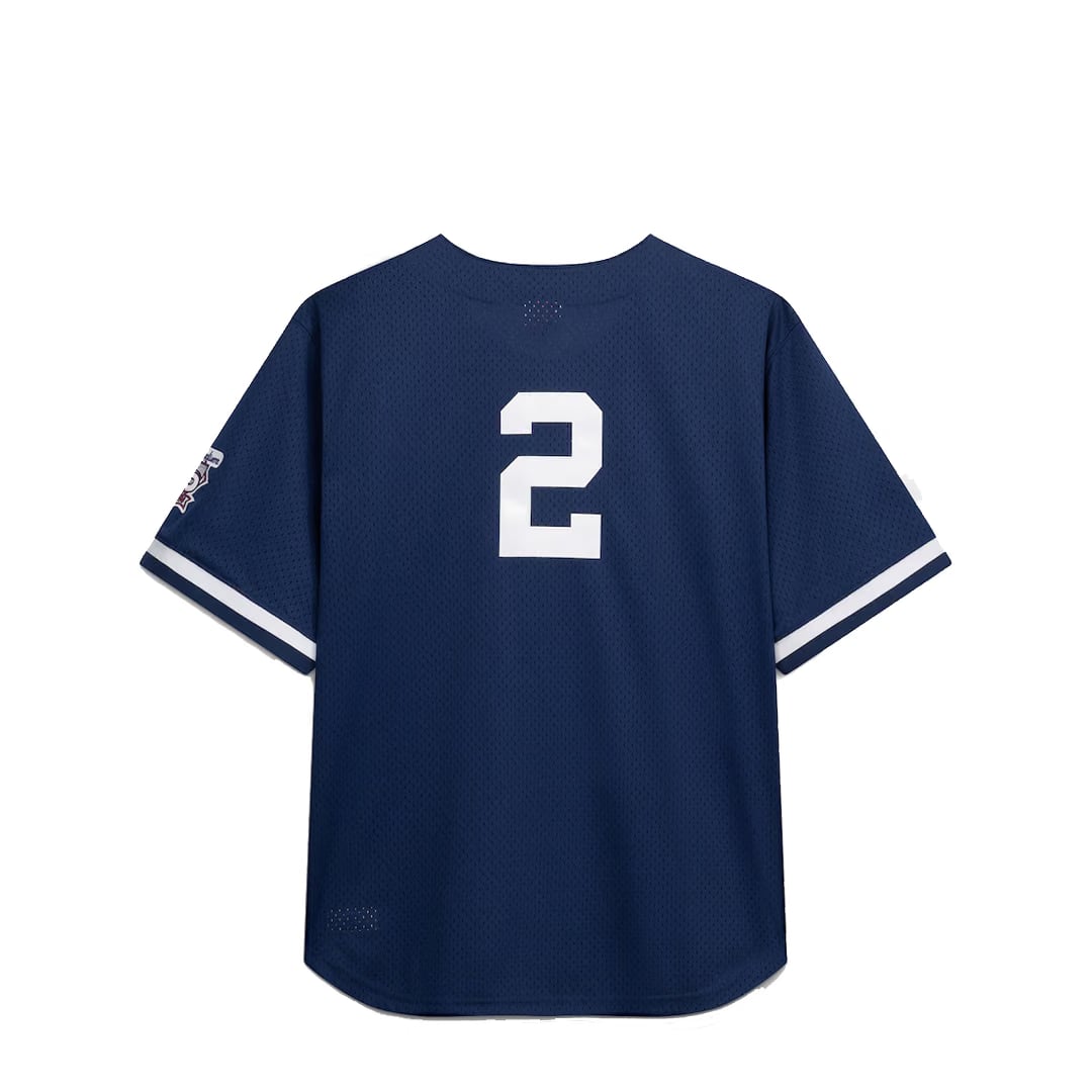 Mitchell & Ness NEW YORK YANKEES DEREK JETER BUTTON UP JERSEY NAVY