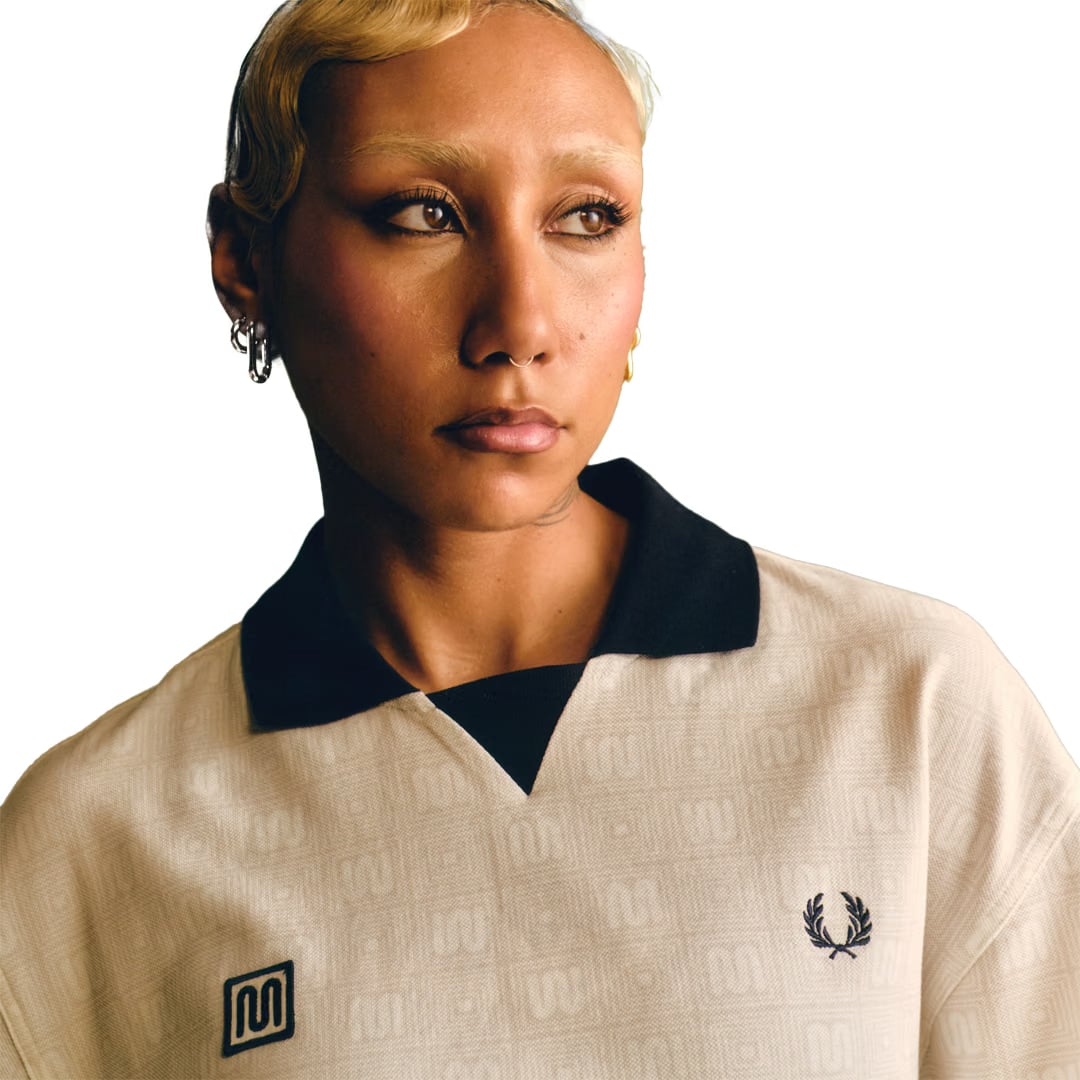 Fred Perry MEYBA X FRED PERRY PRINTED POLO SHIRT ECRU