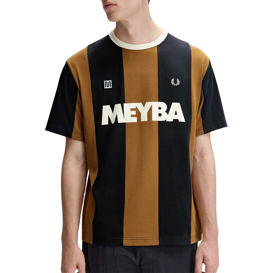 Fred Perry MEYBA X FRED PERRY CUT & SEW T-SHIRT DARK CARAMEL