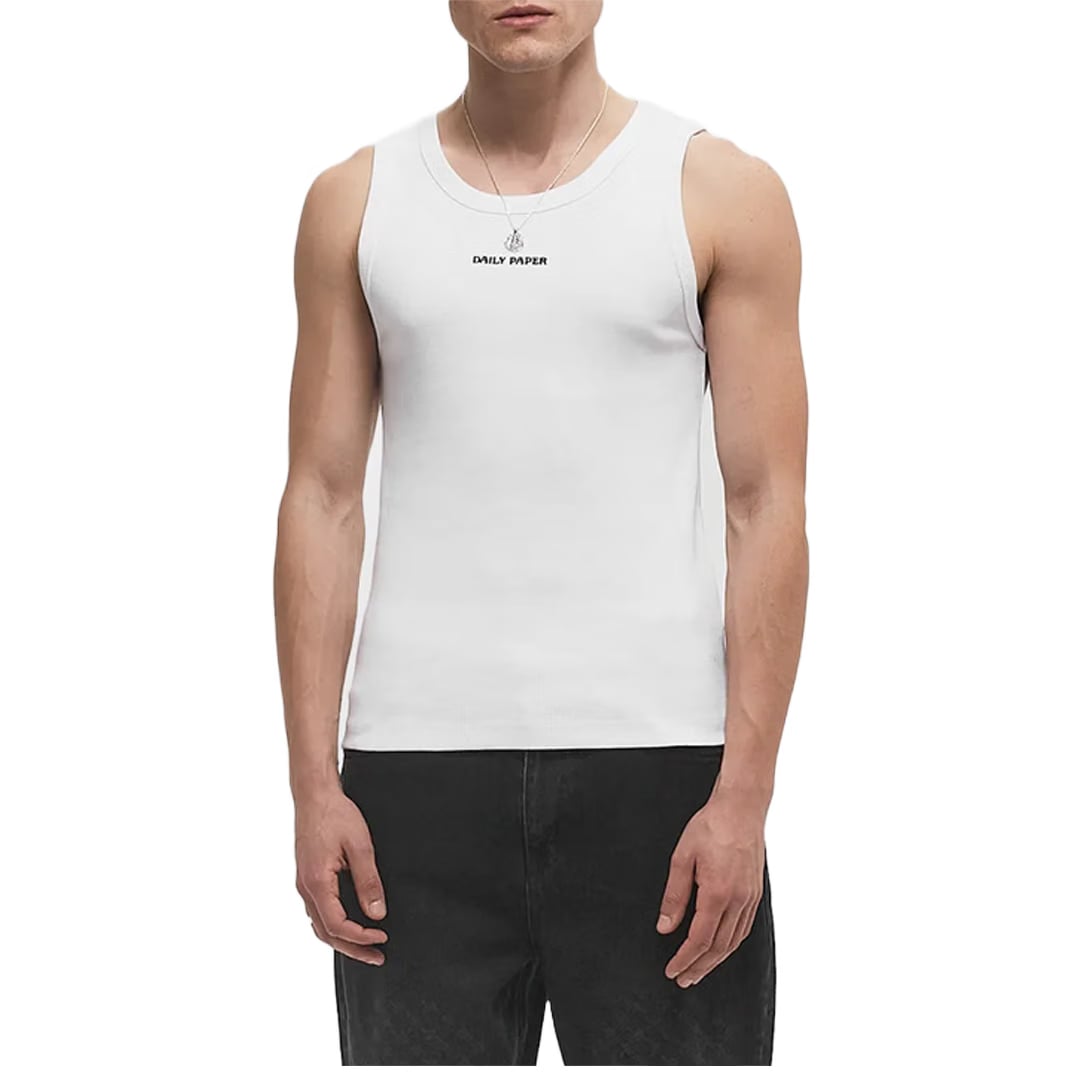 Daily Paper DIAS RIB TANK TOP WHITE
