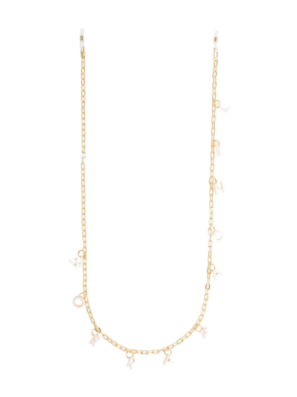 letter-charms sunglasses chain