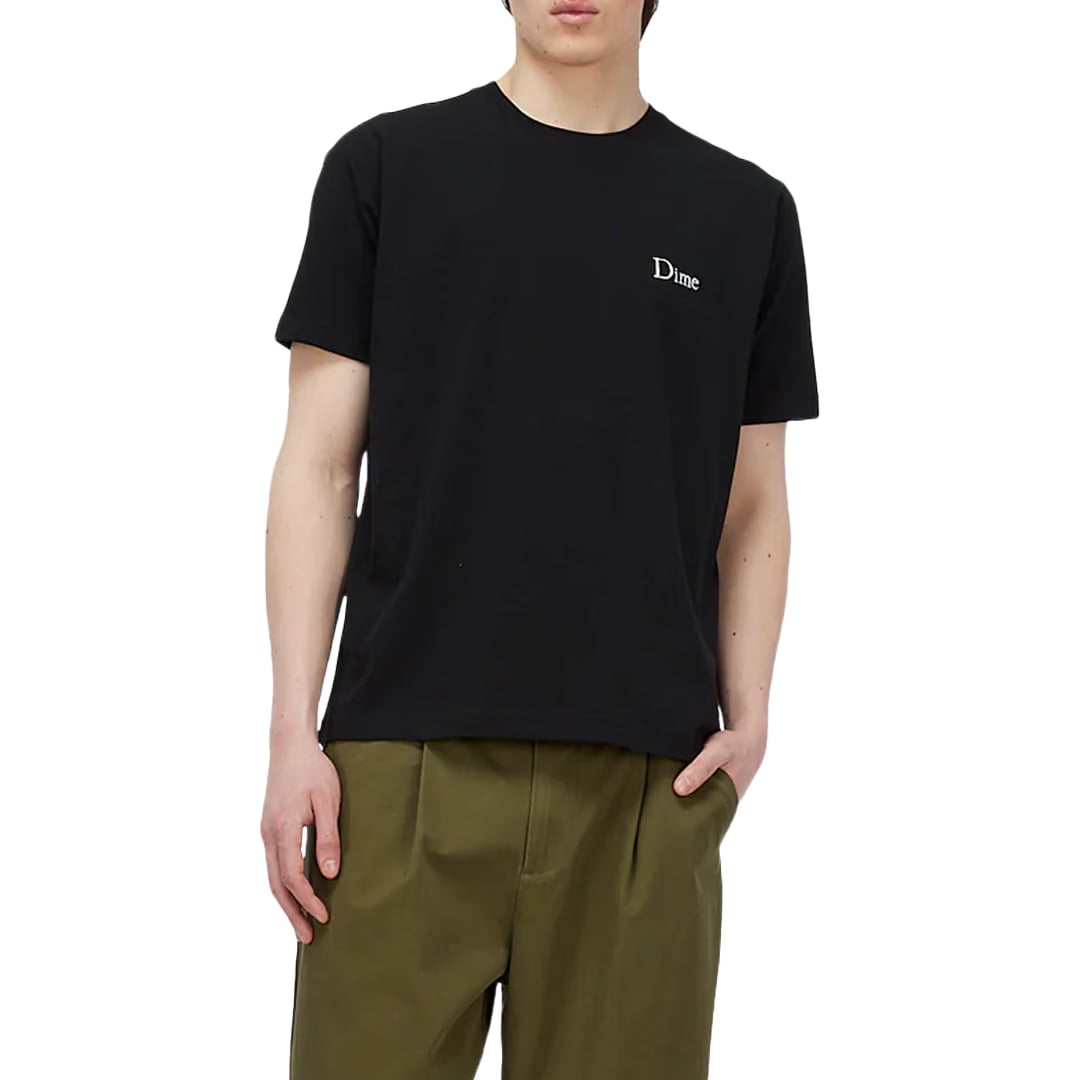Dime CLASSIC SMALL LOGO T-SHIRT BLACK