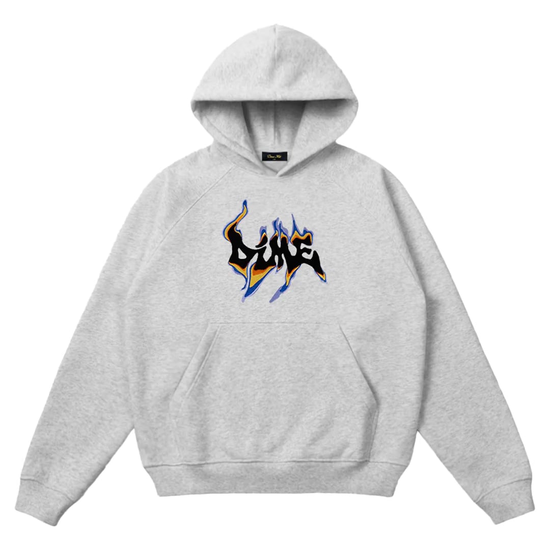 Dime OIL HOODIE HEATHER GREY