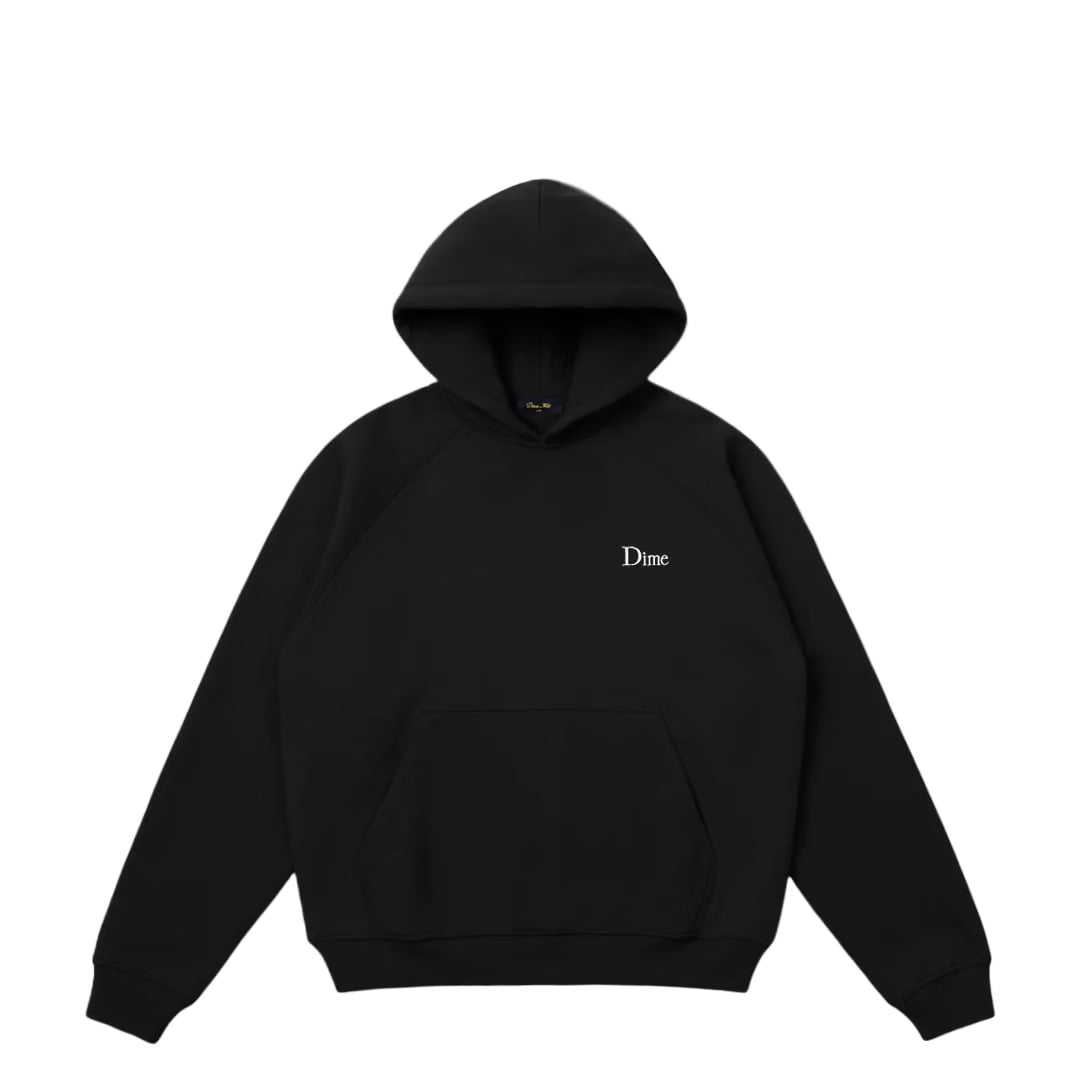 Dime CLASSIC SMALL LOGO HOODIE BLACK