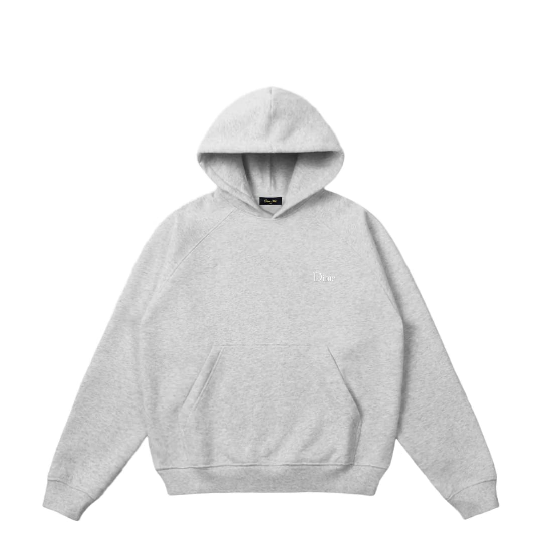 Dime CLASSIC SMALL LOGO HOODIE HEATHER GREY