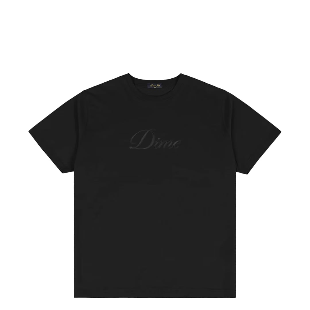 Dime CURSIVE T-SHIRT BLACK