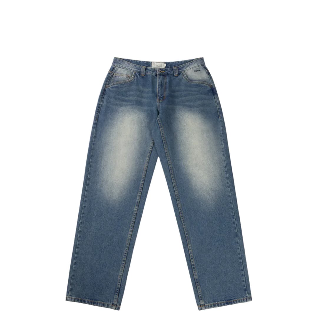 Dime RELAXED PANTS SANDBLASTED INDIGO