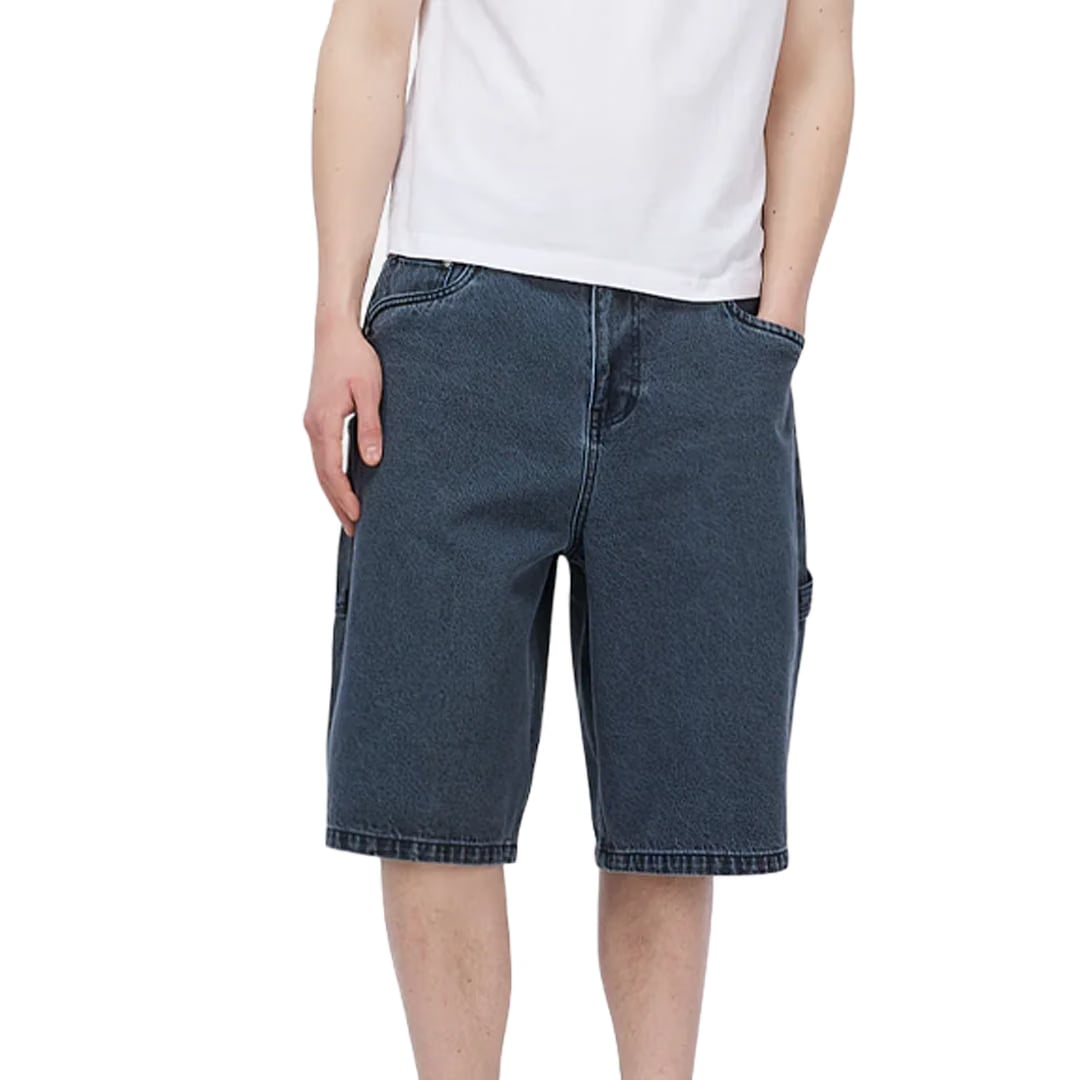 Dime CLASSIC DENIM SHORTS OVERDYED BLUE
