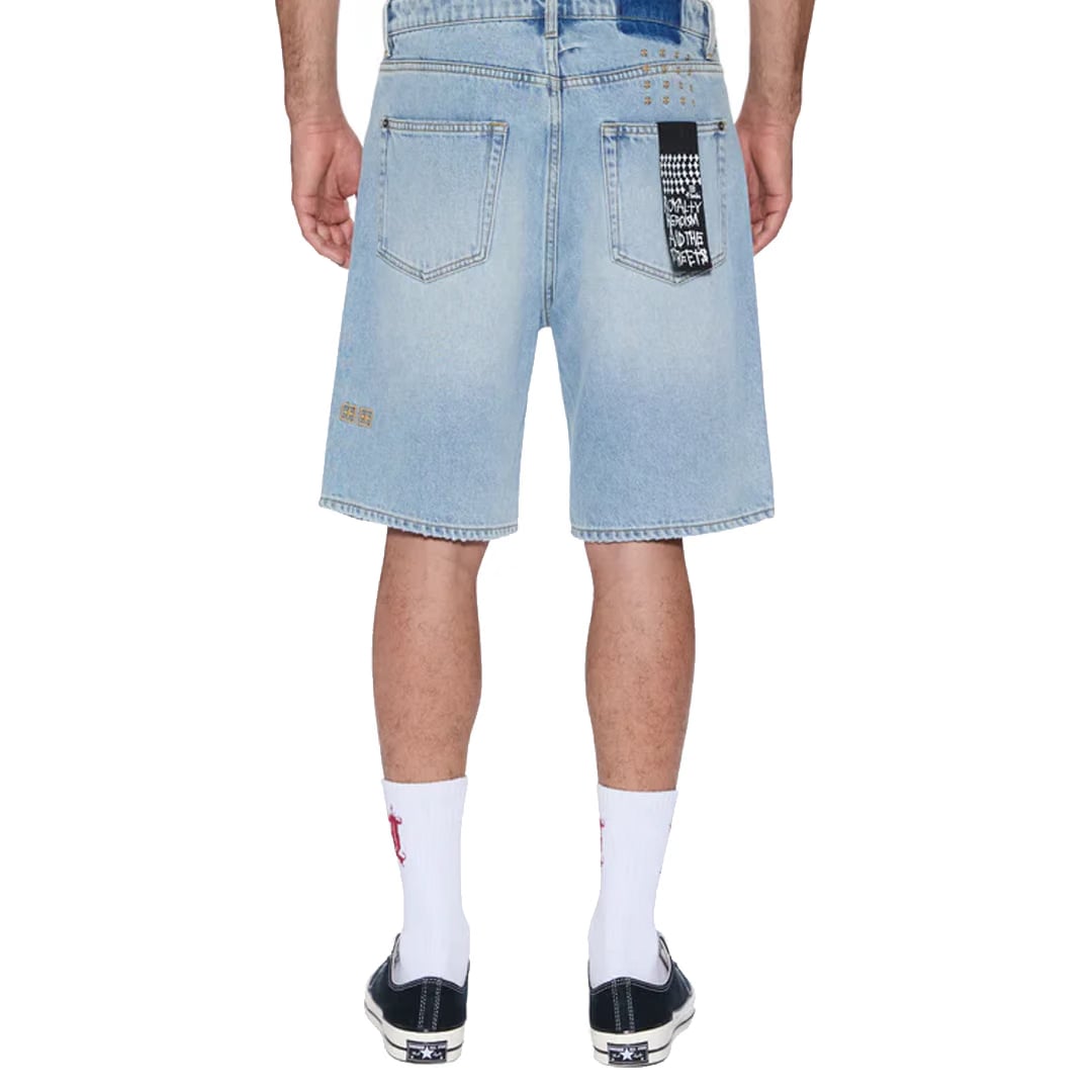 Ksubi ANTI KRYSTAL DENIM SHORTS BLUE