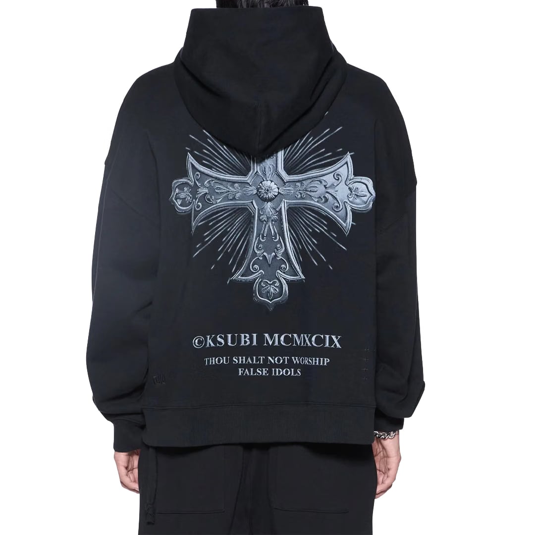 Ksubi FALSE IDOLS EKCESS ZIP HOODIE JET BLACK