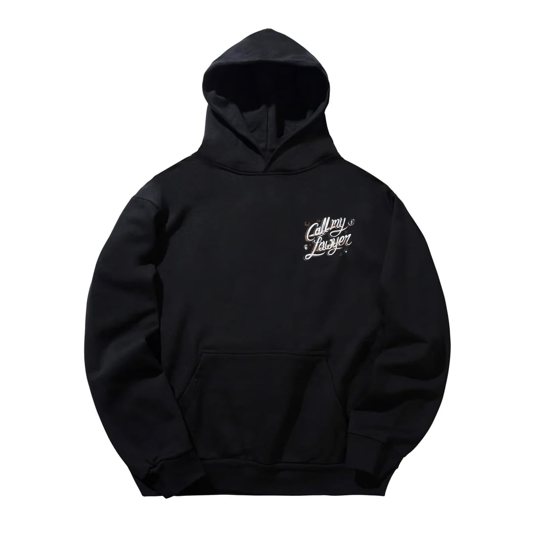 MARKET CALL MY LAWYER HOODIE BLACK