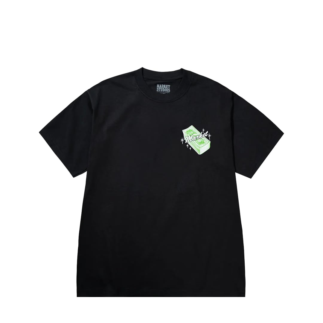 MARKET CALL MY PLUG T-SHIRT WASHED BLACK