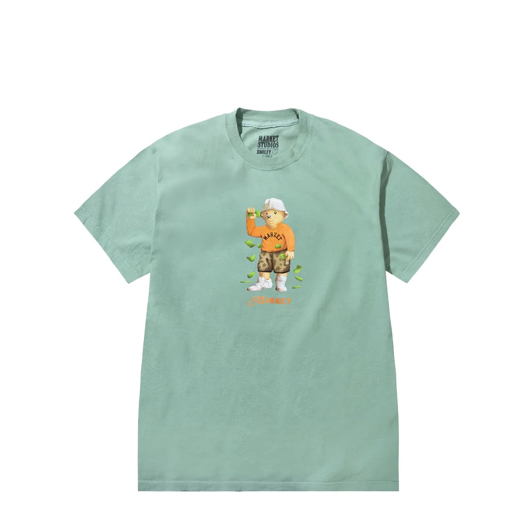 MARKET MAKING IT RAIN BEAR T-SHIRT MALACHITE GREEN