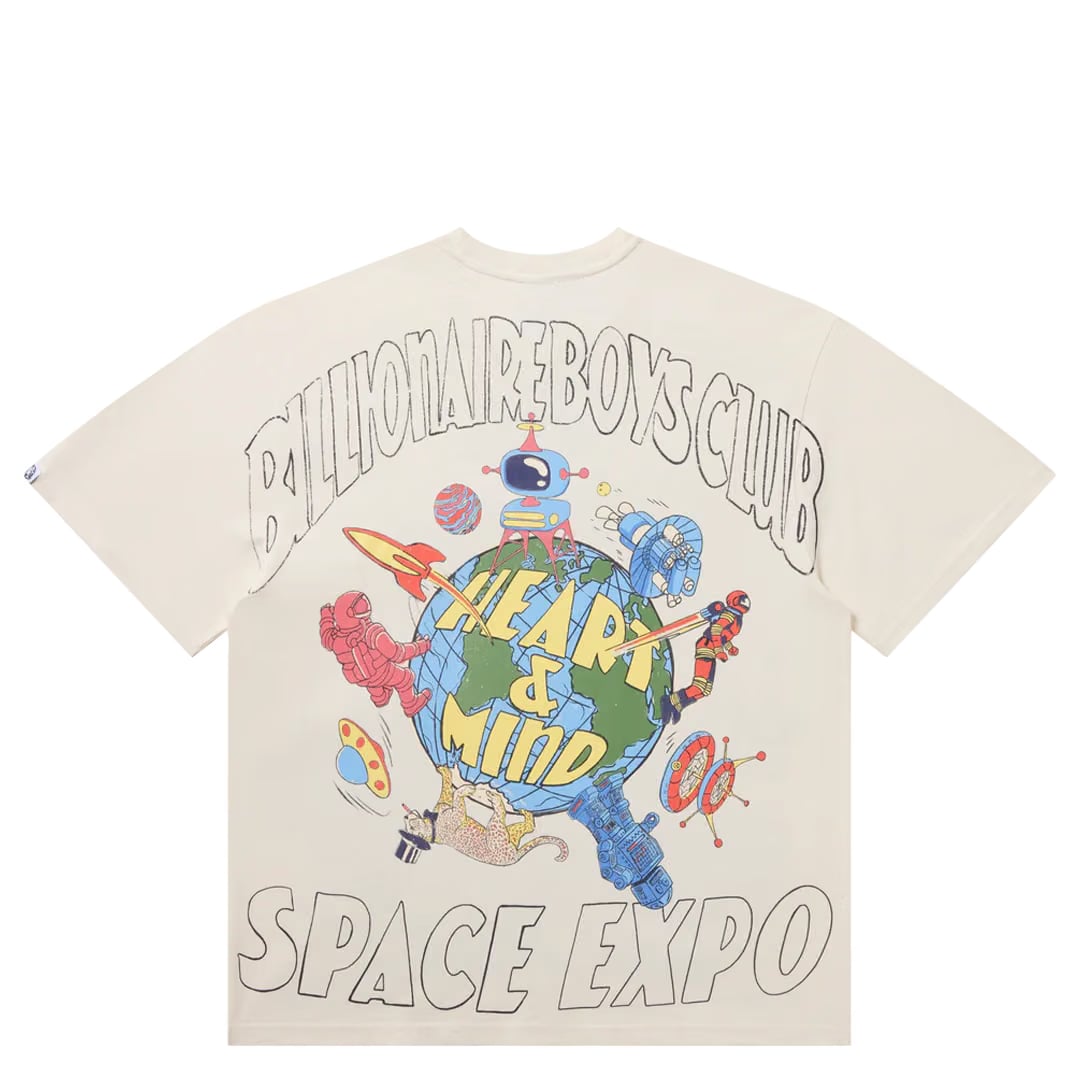 Billionaire Boys Club SPACE EXPO SHORT SLEEVE T-SHIRT GARDENIA