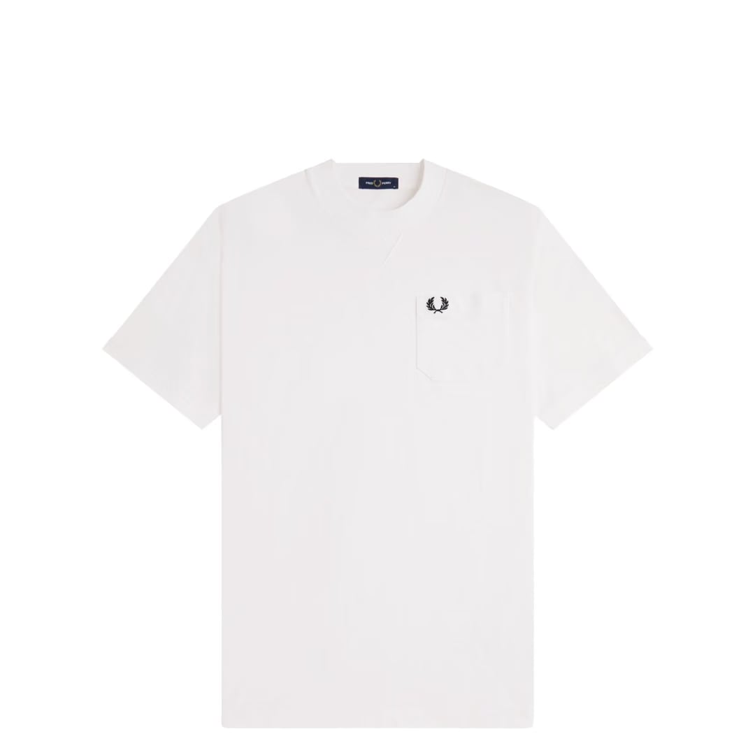 Fred Perry POCKET DETAIL T-SHIRT SNOW WHITE