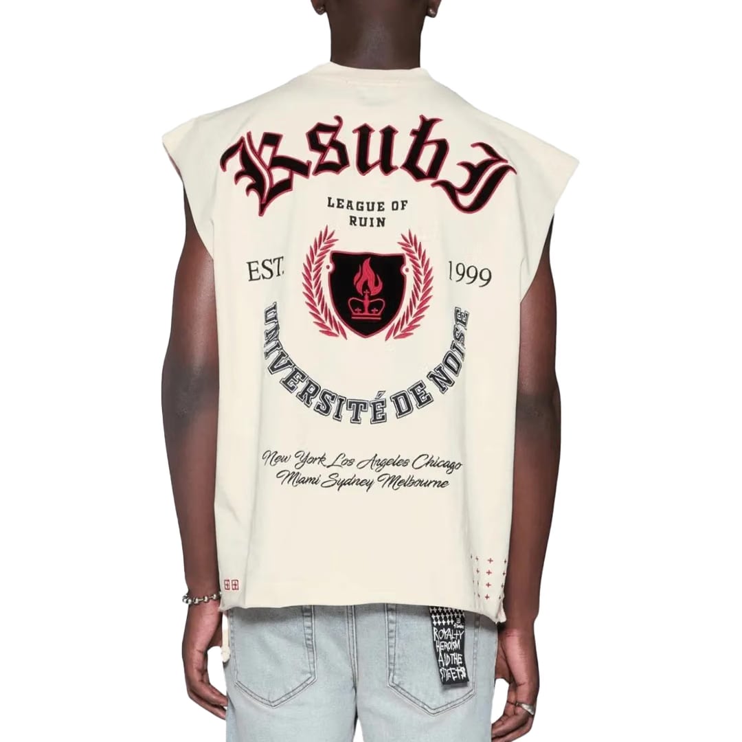 Ksubi LEAGUE EKCESS CUT OFF T-SHIRT DESERT