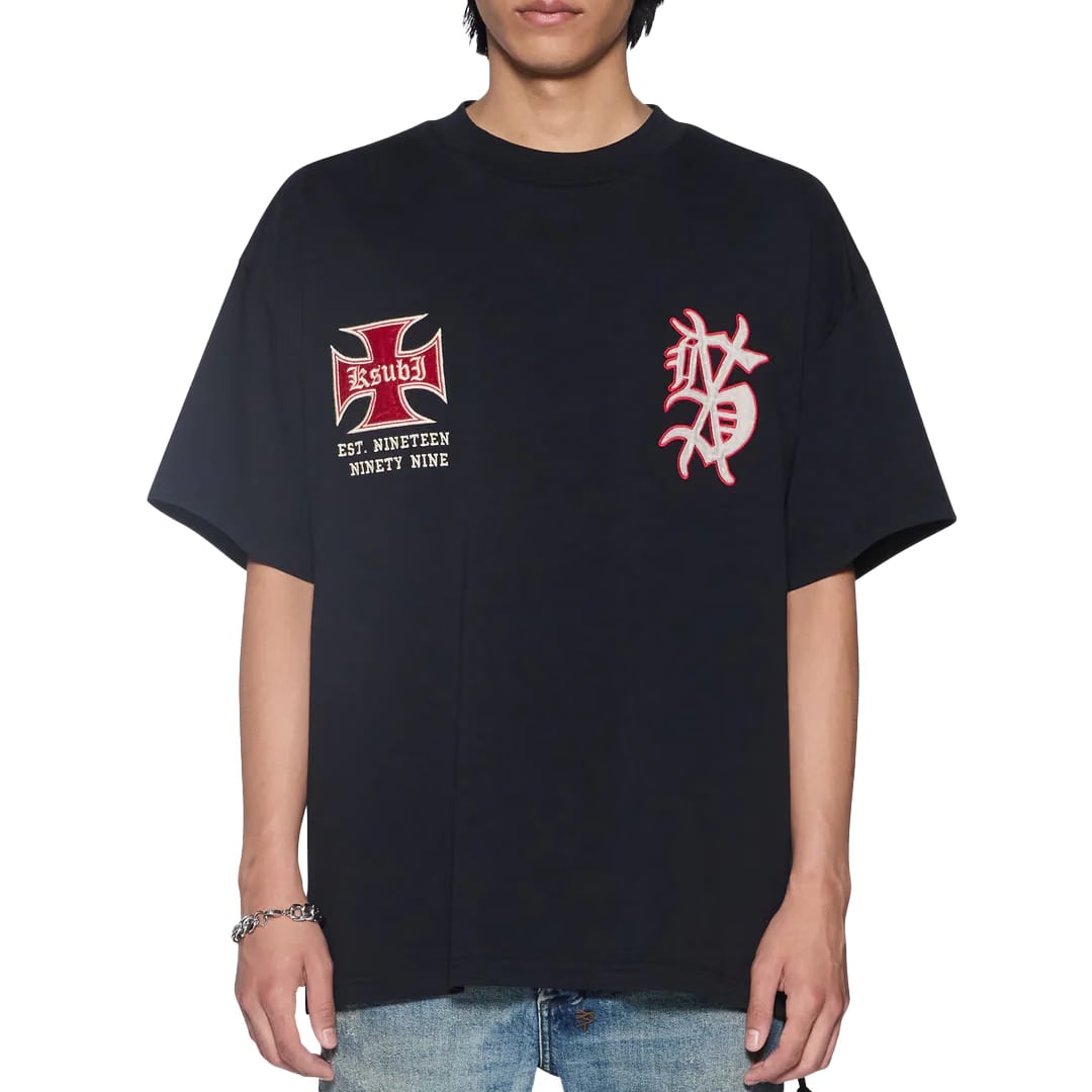 Ksubi LEAGUE EKCESS SS T-SHIRT BLACK