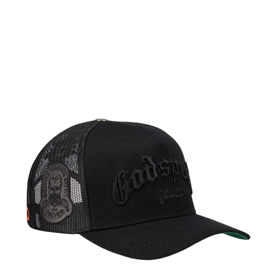 GODSPEED GS FOREVER TRUCKER HAT VANTA BLACK