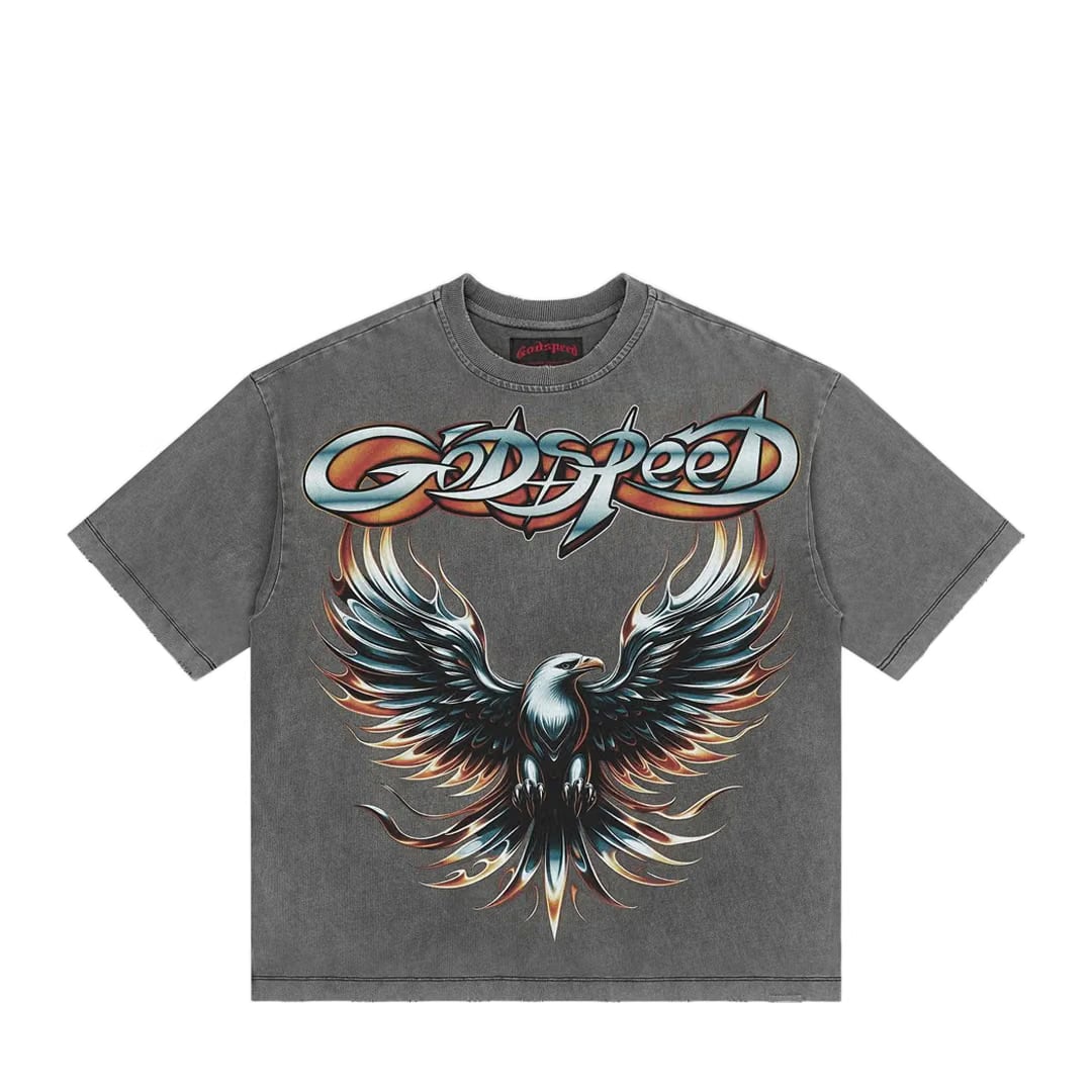 GODSPEED EAGLE EYE T-SHIRT GREYWASH
