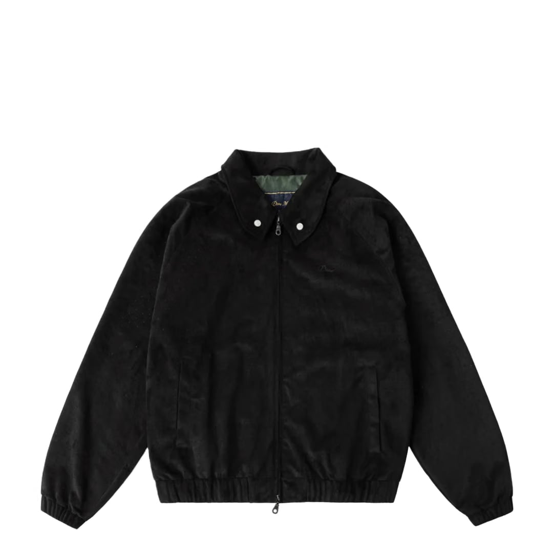 Dime PERFORATED FAUX SUEDE JACKET BLACK