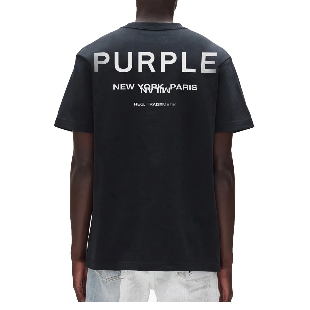 Purple Brand CITIES TEE BLACK