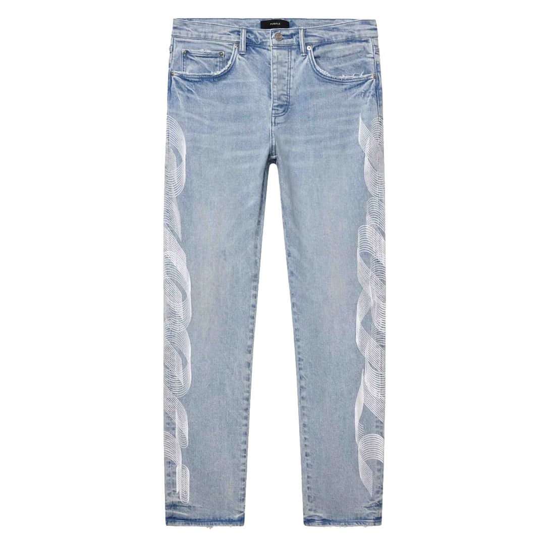Purple Brand EMBROIDERY LOGO JEANS