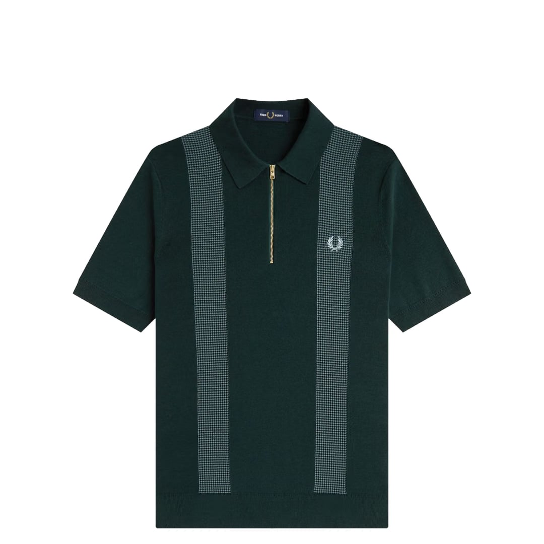 Fred Perry PANEL DETAILED KNITTED SHIRT