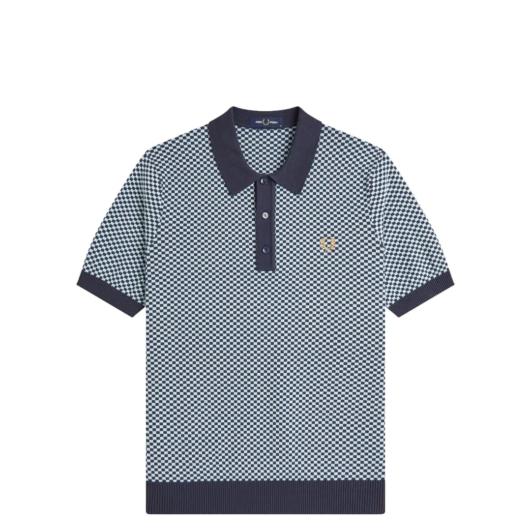 Fred Perry CHEQUERBOARD KNITTED SHIRT