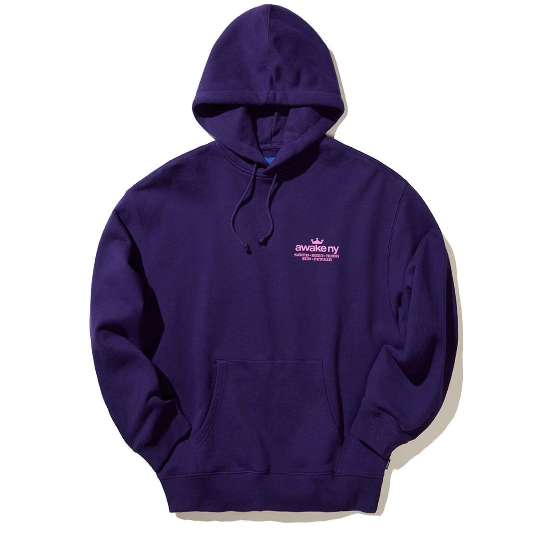 Awake NY GOOD EVERYWHERE PULLOVER HOODIE PURPLE