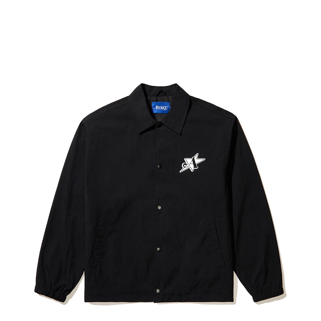 Awake NY L.E.S COMMUNITY COACHES JACKET BLACK