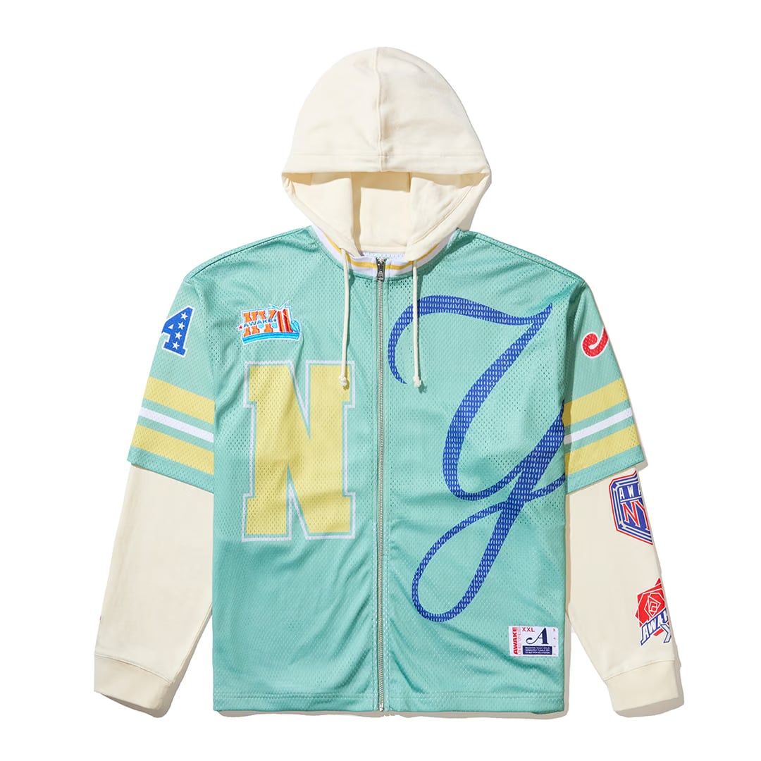 Awake NY HEADCRAMP CHAMPS JERSEY ZIP UP GREEN