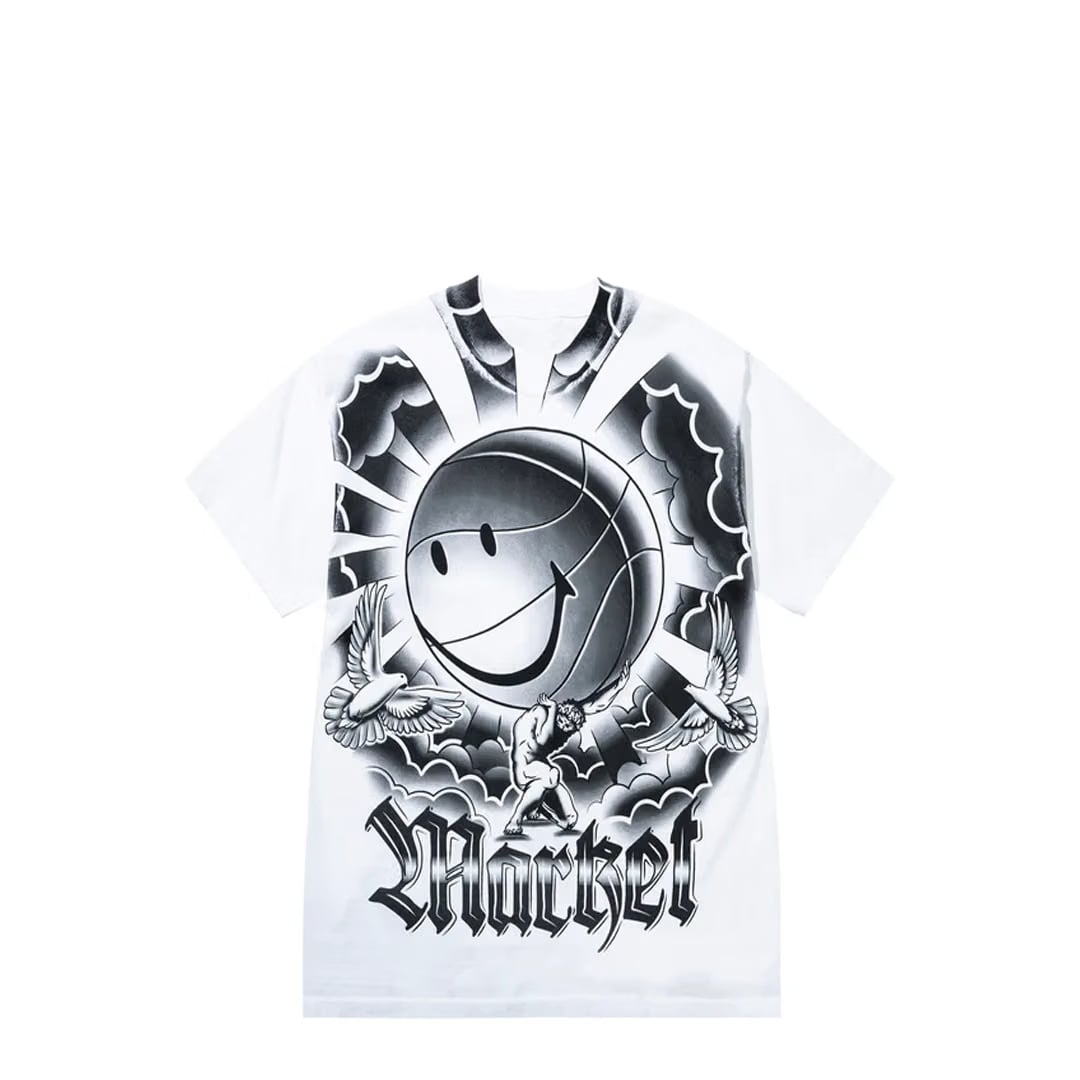 MARKET SMILEY CARRY YOUR WEIGHT T-SHIRT WHITE