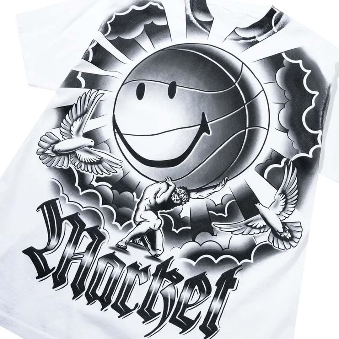 MARKET SMILEY CARRY YOUR WEIGHT T-SHIRT WHITE