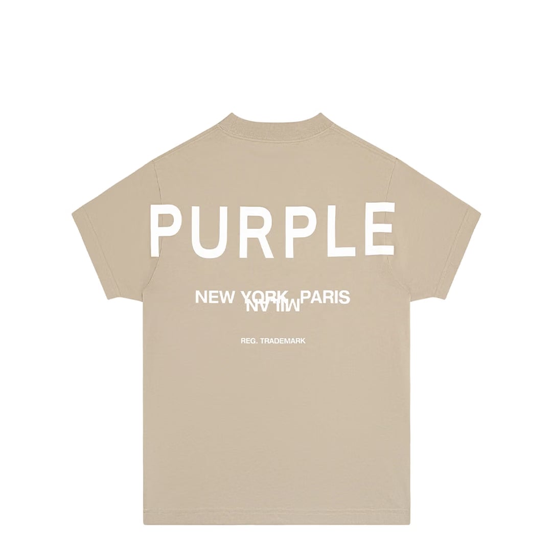 Purple Brand CITIES TEE PLAZA TAUPE