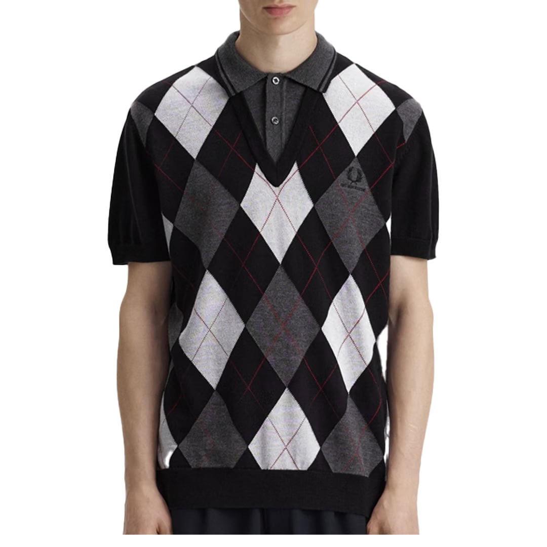 Fred Perry ARGYLE KNITTED SHIRT