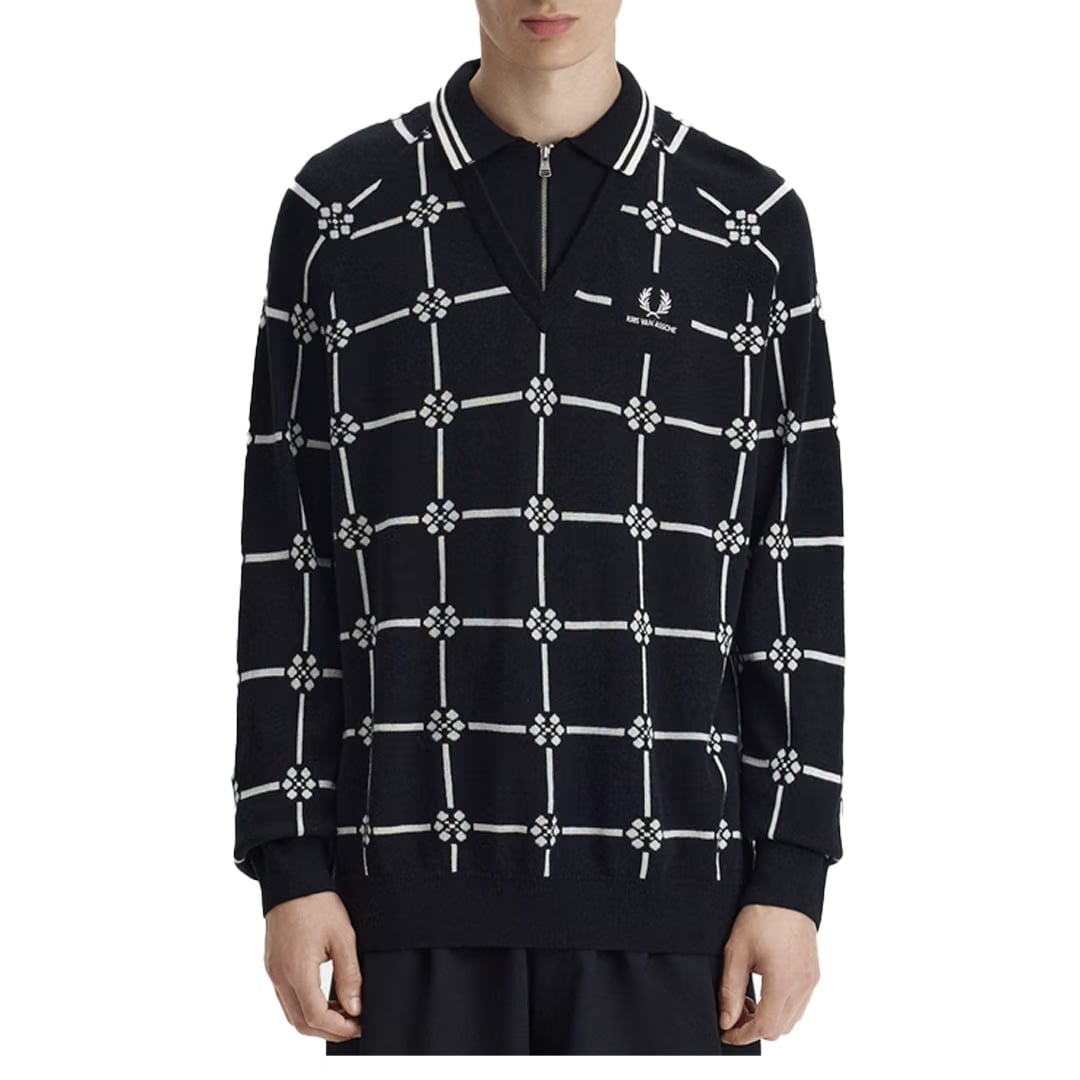 Fred Perry LONG SLEEVE KNITTED SHIRT