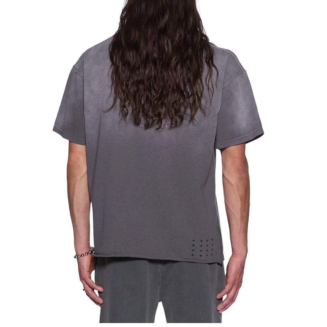 Ksubi KREST EKCESS SHORT SLEEVE TEE CHARCOAL