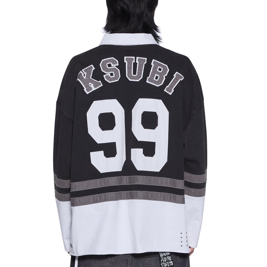 Ksubi DUKE RUGBY LONG SLEEVE JERSEY BLACK