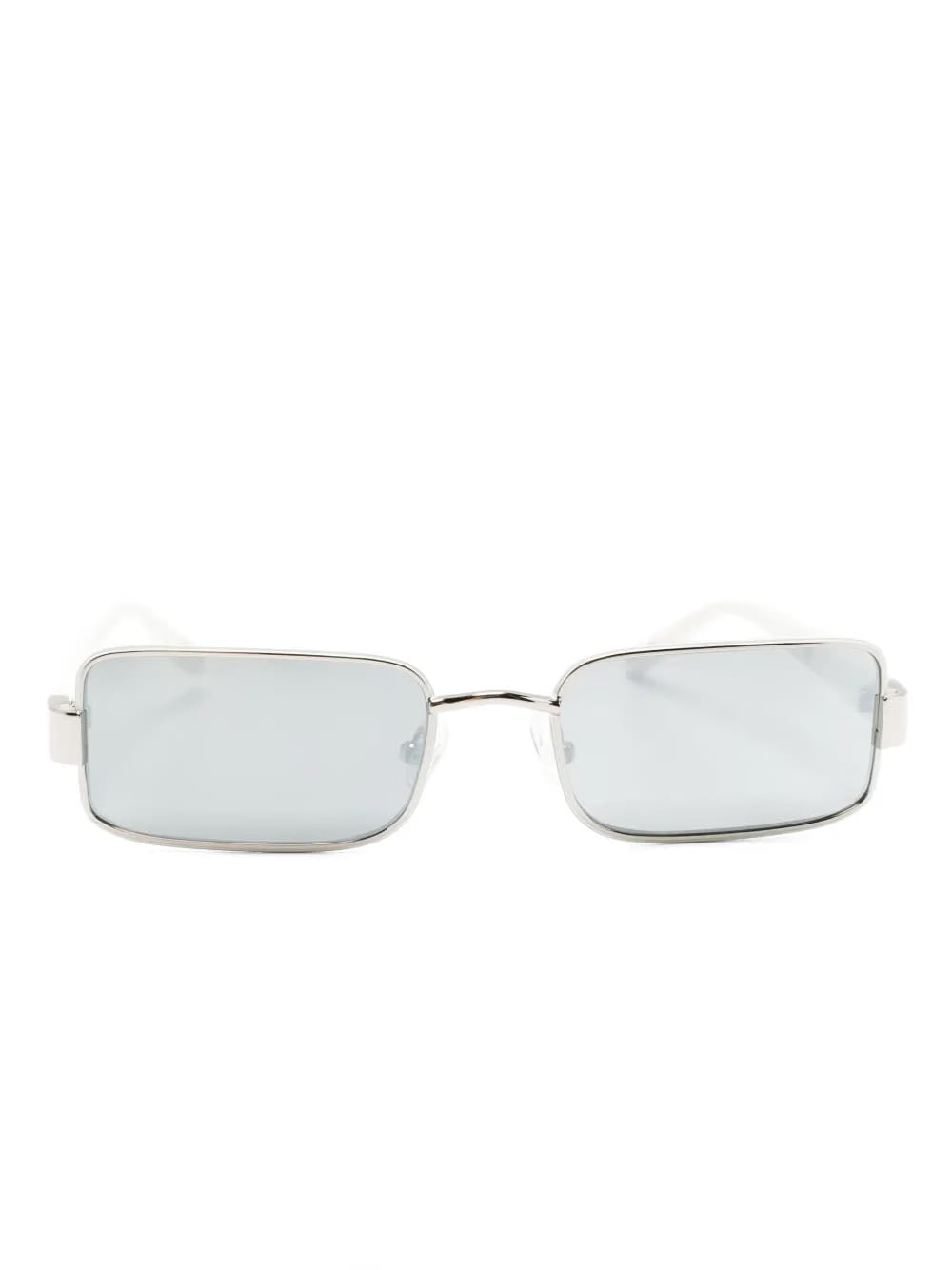 rectangle-frame metallic sunglasses