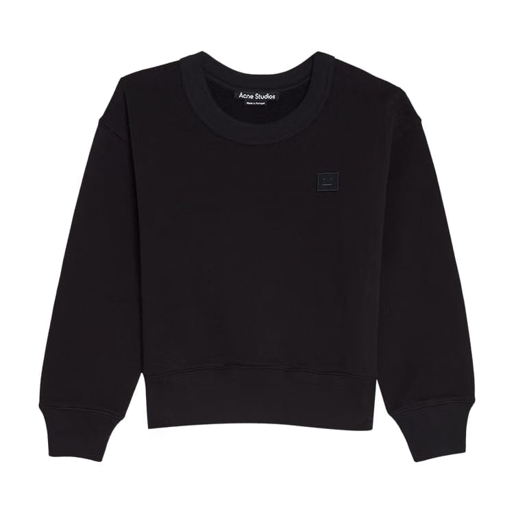 Acne Studios Kids Crewneck Sweatshirt Black