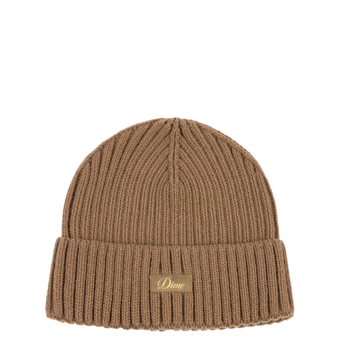 Dime CURSIVE RIB BEANIE COFFEE