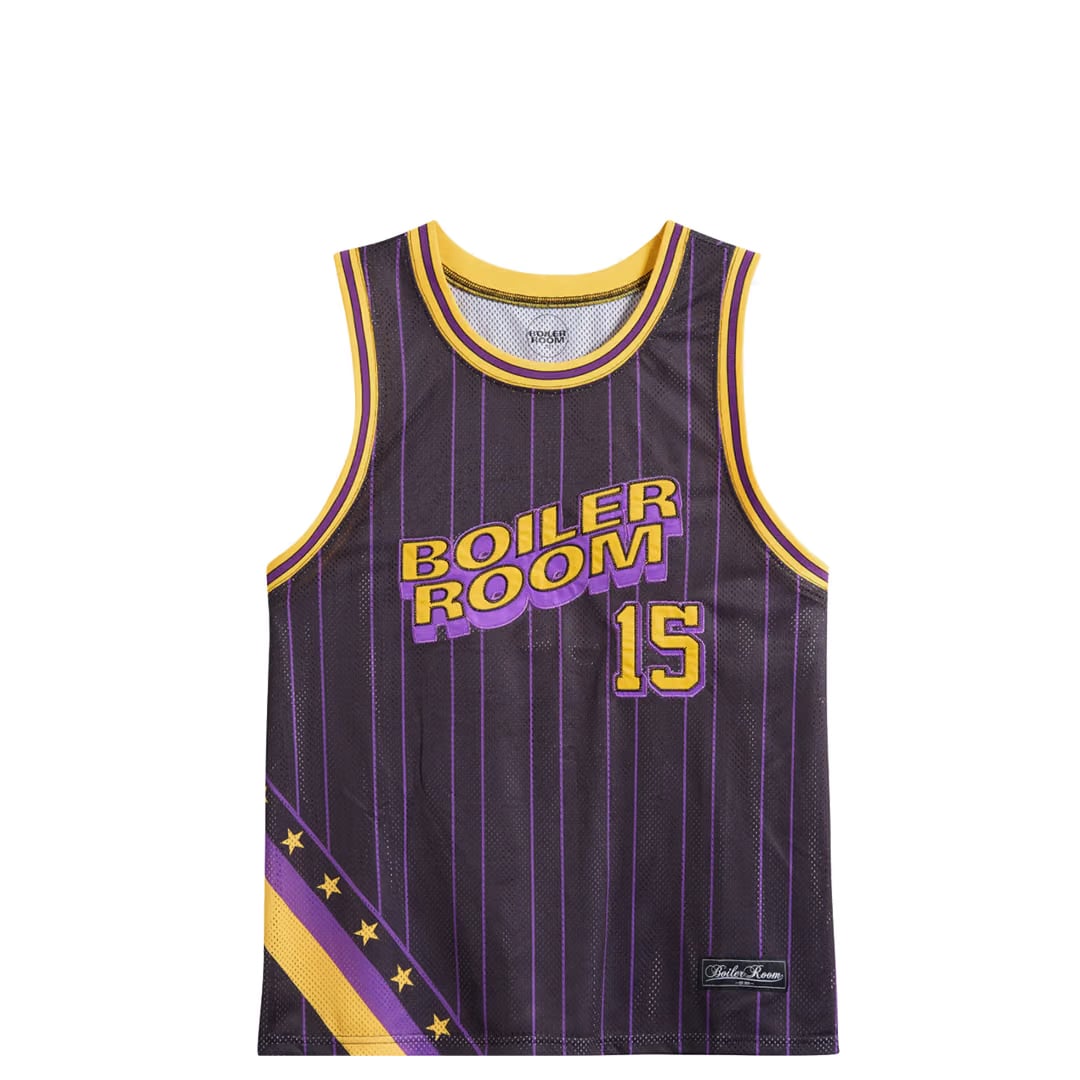 Boiler Room BASKETBALL JERSEY PURPLE/YELLOW
