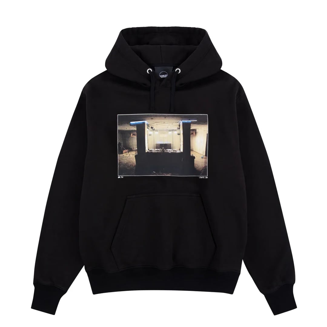 Boiler Room LIGHTS ON HOODIE BLACK