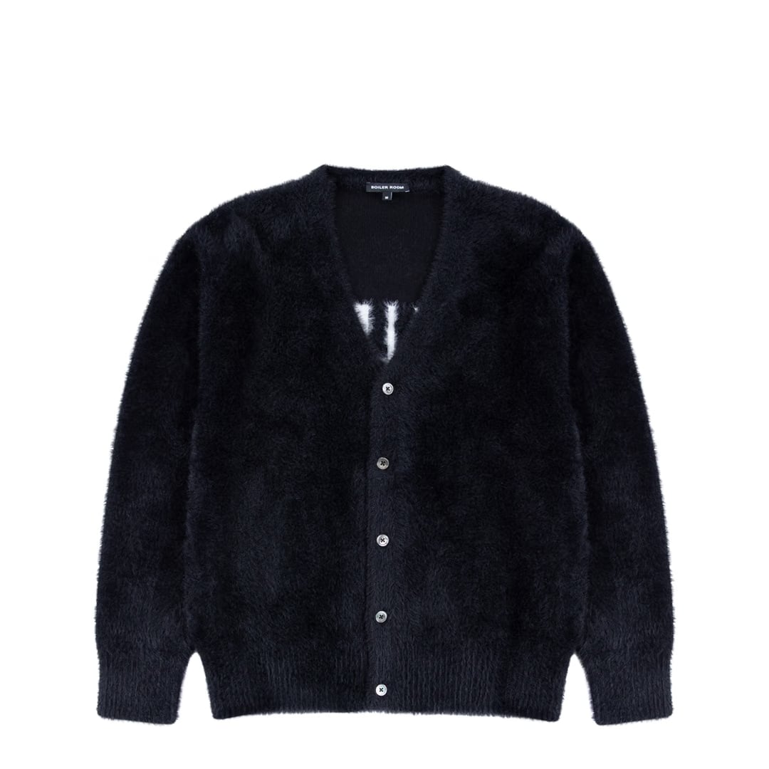 Boiler Room HAIRY CARDIGAN BLACK